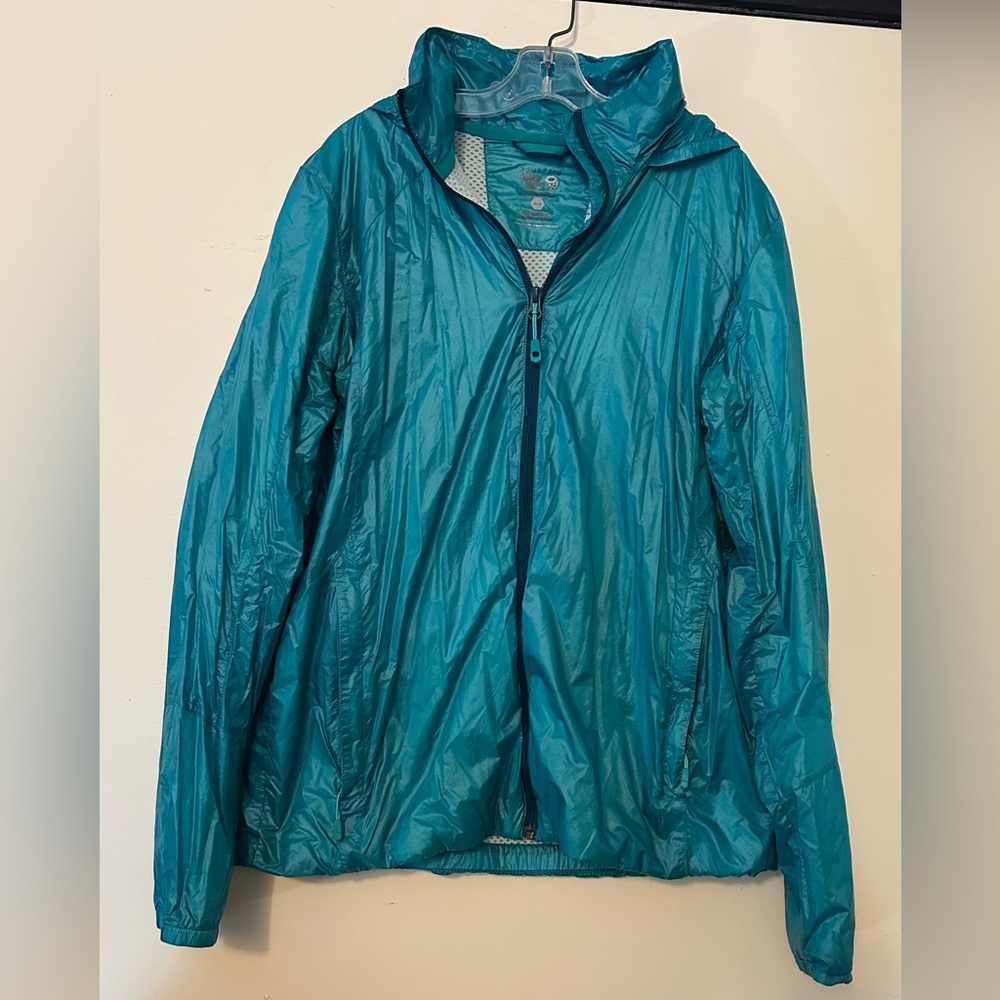 Mountain Hardwear Turquoise Hooded Jacket